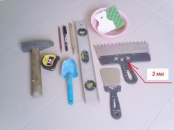 Як клеїти плитку на стіну - необхідні інструменти